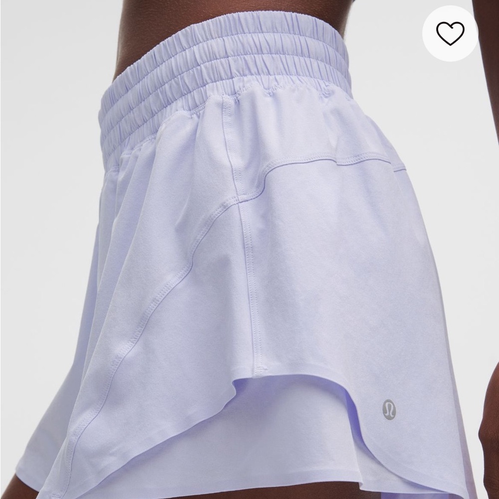 Lululemon Serene Blue Shake It Out High Rise Running Short 2.5 - Picture 3 of 9